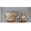 Image 1 : Group of Two Ehtnographically Used Acoma Polychrome Olla Pots, Ca 1920s