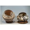 Image 3 : Group of Two Ehtnographically Used Acoma Polychrome Olla Pots, Ca 1920s