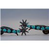 Image 2 : Navajo Turquoise Mounted Crockett Spurs
