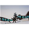 Image 3 : Navajo Turquoise Mounted Crockett Spurs