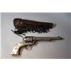 Image 1 : Antique Colt Single Action Army Revolver with Leather Holster, Made 1878