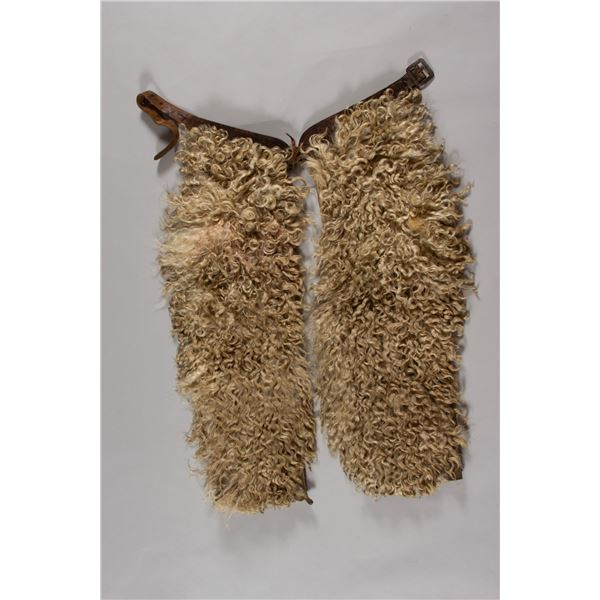 Vintage F. Mueller Denver Angora Wooly Chaps