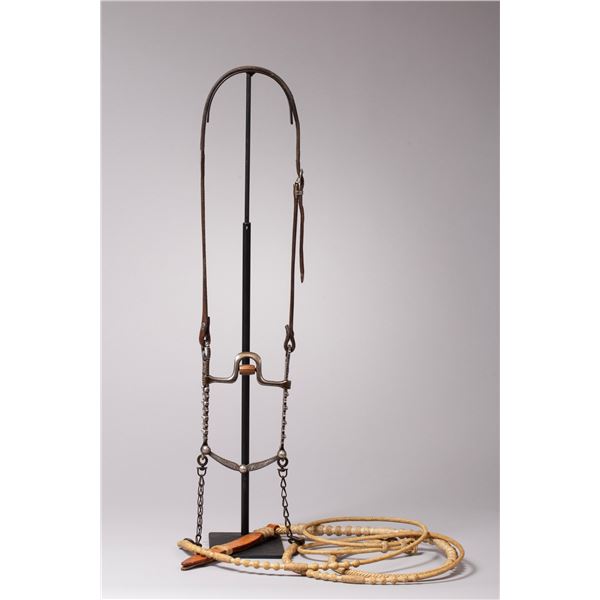 Custom Les Vogt Pro Equine Bridle, Owned by Don Edwards