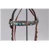 Image 6 : Navajo Silver and Turquoise Bridle with California-Style Bit