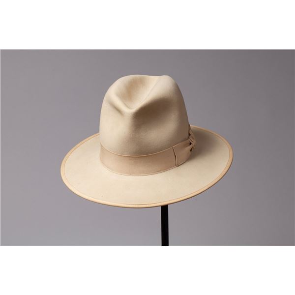 O"Farrel White Felt Cowboy Hat Custom Made for Don Edwards