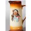 Image 5 : Group of 2 Rare 1930s Hand-Painted Native American Tankards