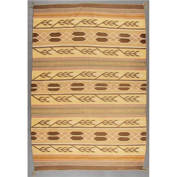 Vintage Navajo Natural Crystal Rug, Ca 1930s