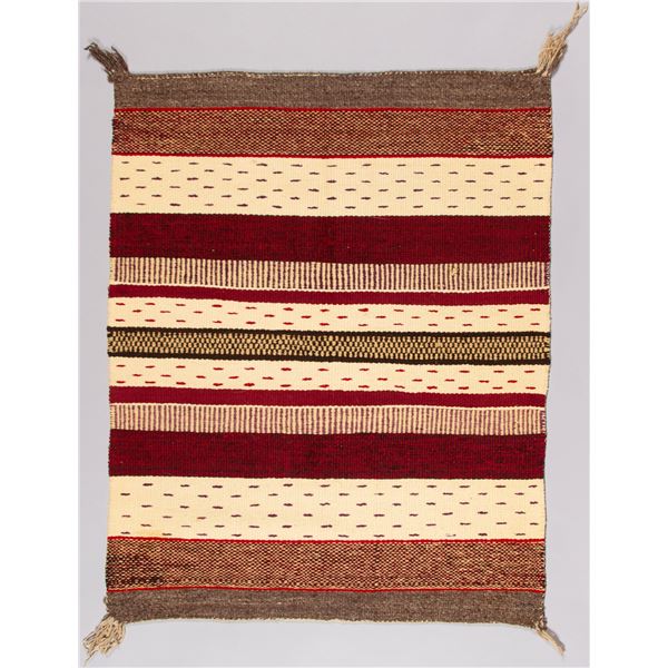 Historic Navajo Crystal Rug, J.B. Moore Plate III Variant, Ca 1920s