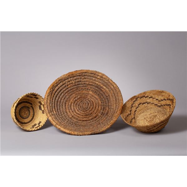 Group of Three Native American Baskets