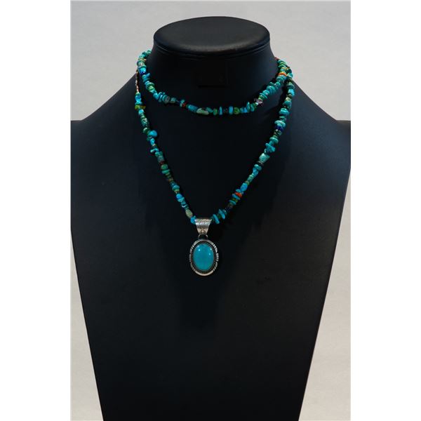 Turquoise Strand with Turquoise Pendant