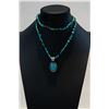 Image 1 : Turquoise Strand with Turquoise Pendant