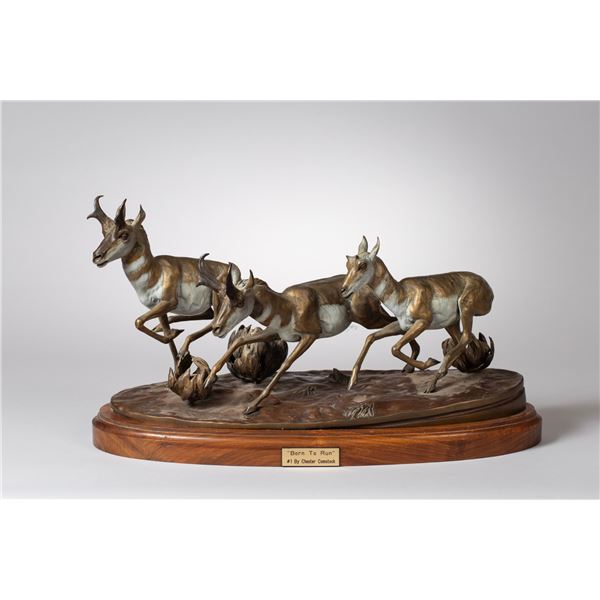 Chester Comstock "Born to Run" Bronze Statue