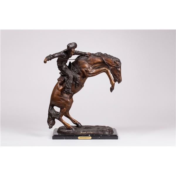 Frederic Remington "Bronco Buster" Bronze