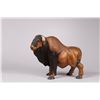 Image 1 : Vintage American Bison Hand-Carved from a single piece of Solid Wood