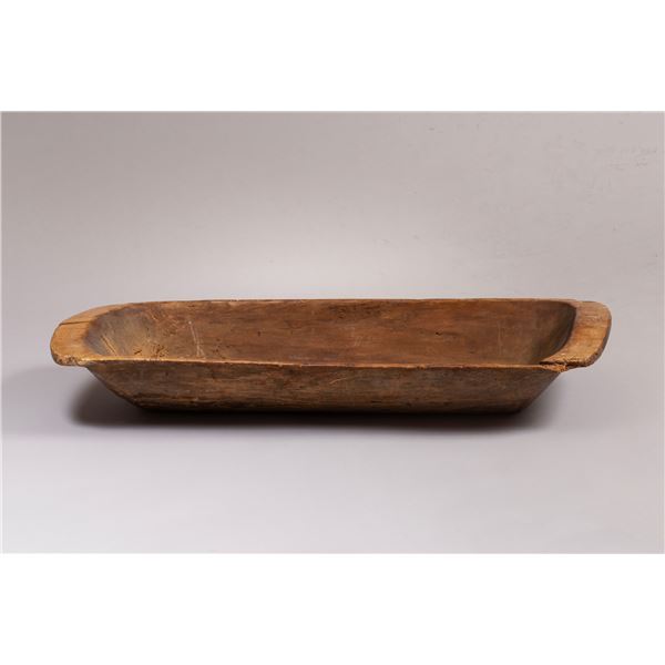 Primitive Hand Carved Wooden Dough Bowl