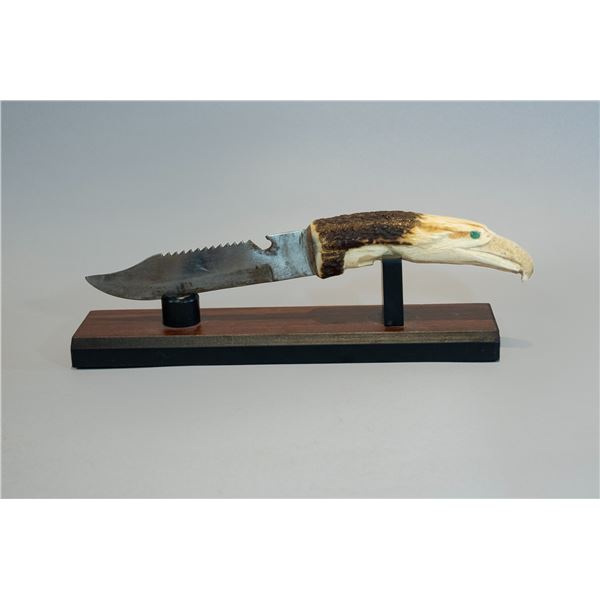 Carved Antler Knife, Ca 1960