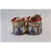 Image 5 : Two pair of Sioux Beaded Moccasins, 1880-90s