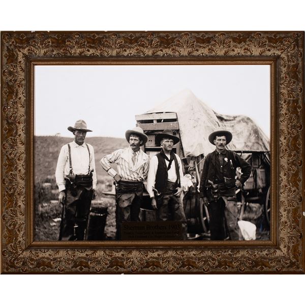 Vintage Sherman Bros Framed Photo 1903