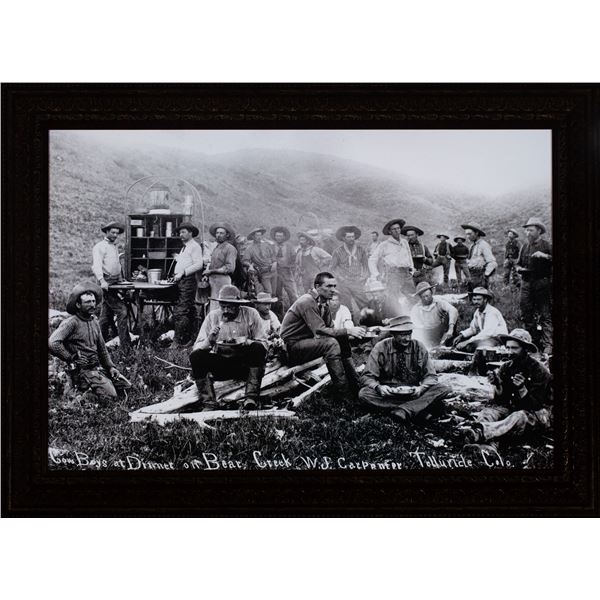 C.J. Carpenter Photo of "Cowboys on Bear Creek, Teluride, CO 1880s"