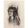 Image 2 : Paul Dyck (1917-2006) "Gros Ventre Man" Charcoal
