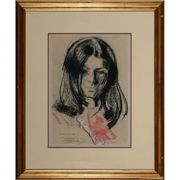 Bettina Steinke (1913 -1999), Charcoal and Pastel