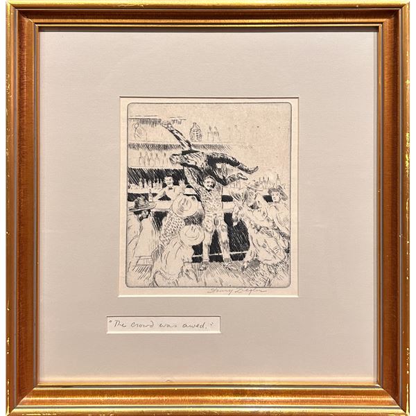 Henry (Harry) Ziegler (1889-1968) "The Crown Was Awed" Etching