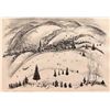 Image 2 : Adolf Dehn (1895-1968) "Skiing at Oberammergau" Signed & Numbered Lithograph