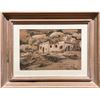 Image 1 : Fernand Pierre (Taos) Un Souvenive Dune belle Journee 9" x 13" gouache Signed and titled lower right