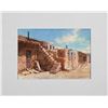 Image 5 : Brahim Bouhamadi (b. 1956) "Untitled: Group of three Pueblo scenes in Acoma Watercolors, 2007-2008";
