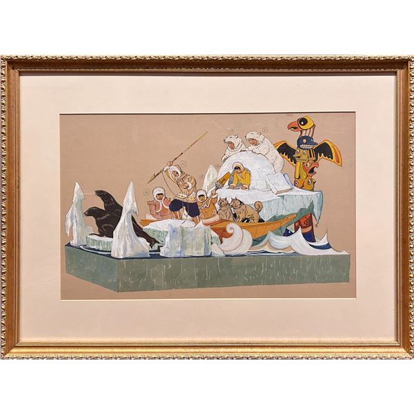 Oscar E. Berninghaus (1874-1952) "Alaska", from Romance of Industry Series for the Veiled Prophet Pa