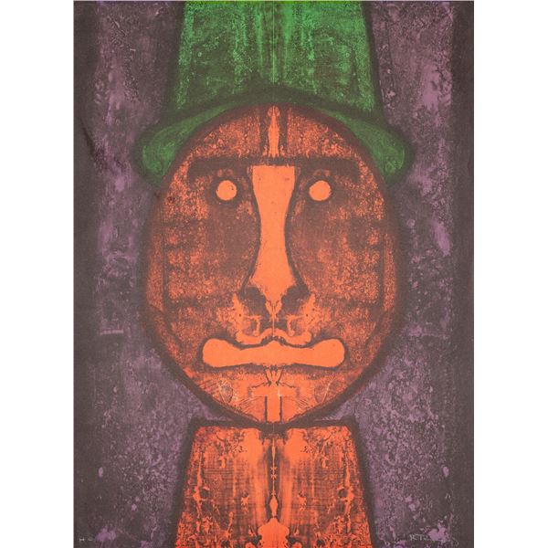 Rufino Tamayo (Zapotec, Native American (Mexico)) b. 1899 "Watermelon Suite" or "Cabeza en Rojo [Hea