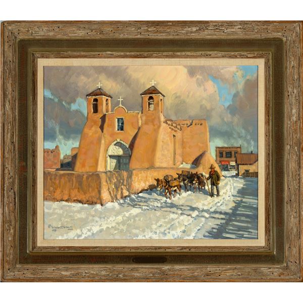 Wayne Wolfe "Morning at Ranchos", 1988; Framed: 26 x 30"; Unframed: 17.5 x 21.5"