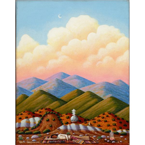 David P. Bradley (b. 1954) "The Traveler"; 14.25 x 11.25", signed & dated lower left: David P. Bradl