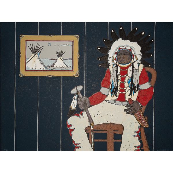 Kevin Red Star (Crow) b. 1943 "Mad Dog, 1980"