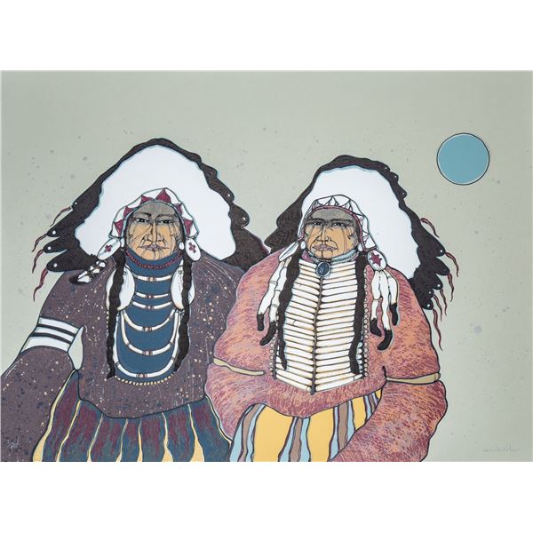 Kevin Red Star (Crow) b. 1943 "Bull Show and Red Shirt"