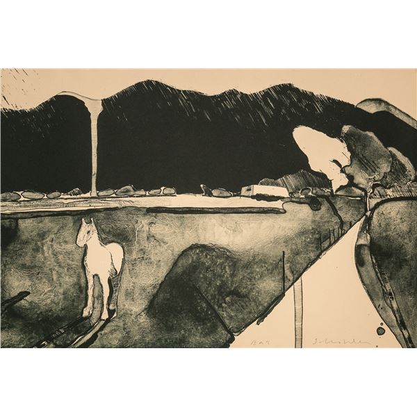 Fritz Scholder "Mystery Horse at Taos, 1978"