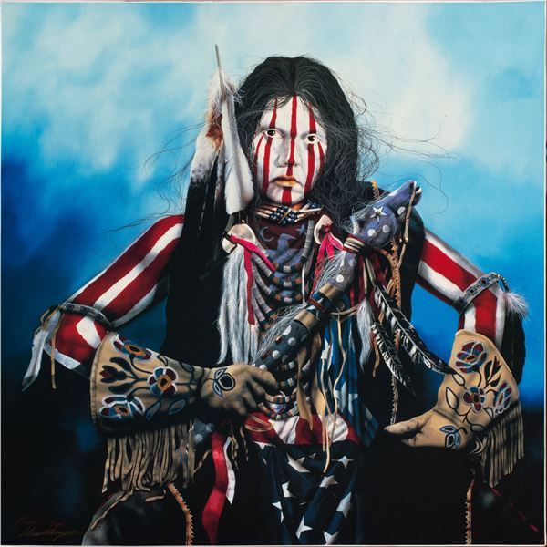 JD CHallenger "Judgement" 22.5 x 22.5"