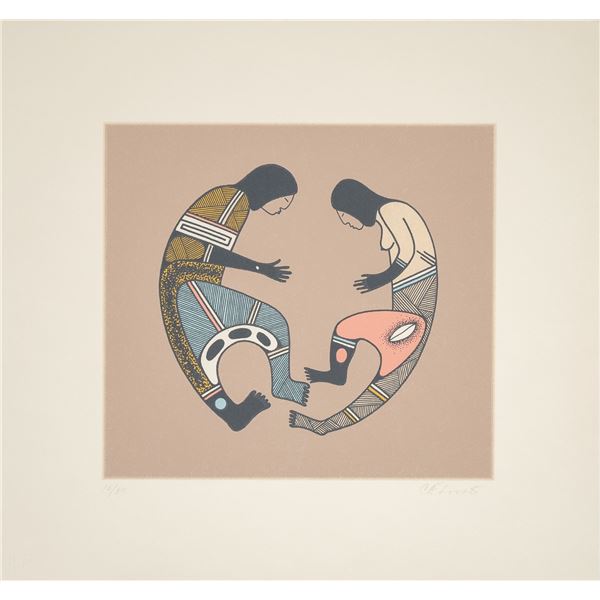 Pair of C. F. Lovato Lithographs: "Man & Woman, Symbolic" & "Eagle"