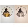 Image 1 : Pair of Jerry Ingram Lithographs "Elk Woman, Black and White" and "Elk Woman"