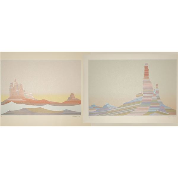 Harry Westlund 'Untitled Landscape I' and "Untitled Landscape II"