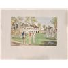 Image 1 : Childe Hassam (1859-1935) "On the Lawn" Signed Handcolored Print