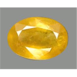2.1ct Oval Cut Top AAA Yellow Sapphire Appraisal Estimate $210 (GEM-8679B)