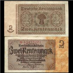1937 Germany 2 Mark Note Hi Grade (CUR-05736)
