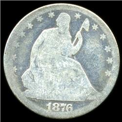 1876 Seated Half Circulated (COI-5841)