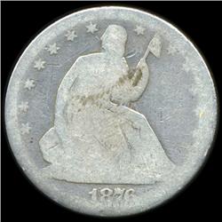 1876 Seated Half Circulated (COI-5837)