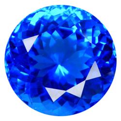 26.75ct Round Cornflower Blue Quartz Rare (GEM-14458)