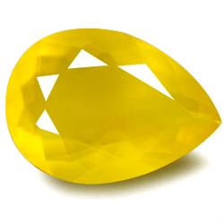 19.20ct Pear Yellow Opal Unheated (GEM-12919B)