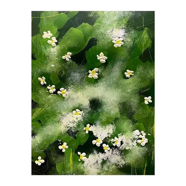 Graceful Petals Amidst Green Leaves