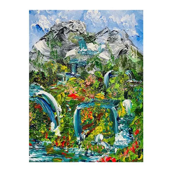 Flowing Waterfalls, Embodying Prosperity