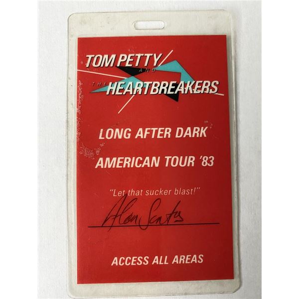 Tom Petty Backstage Pass